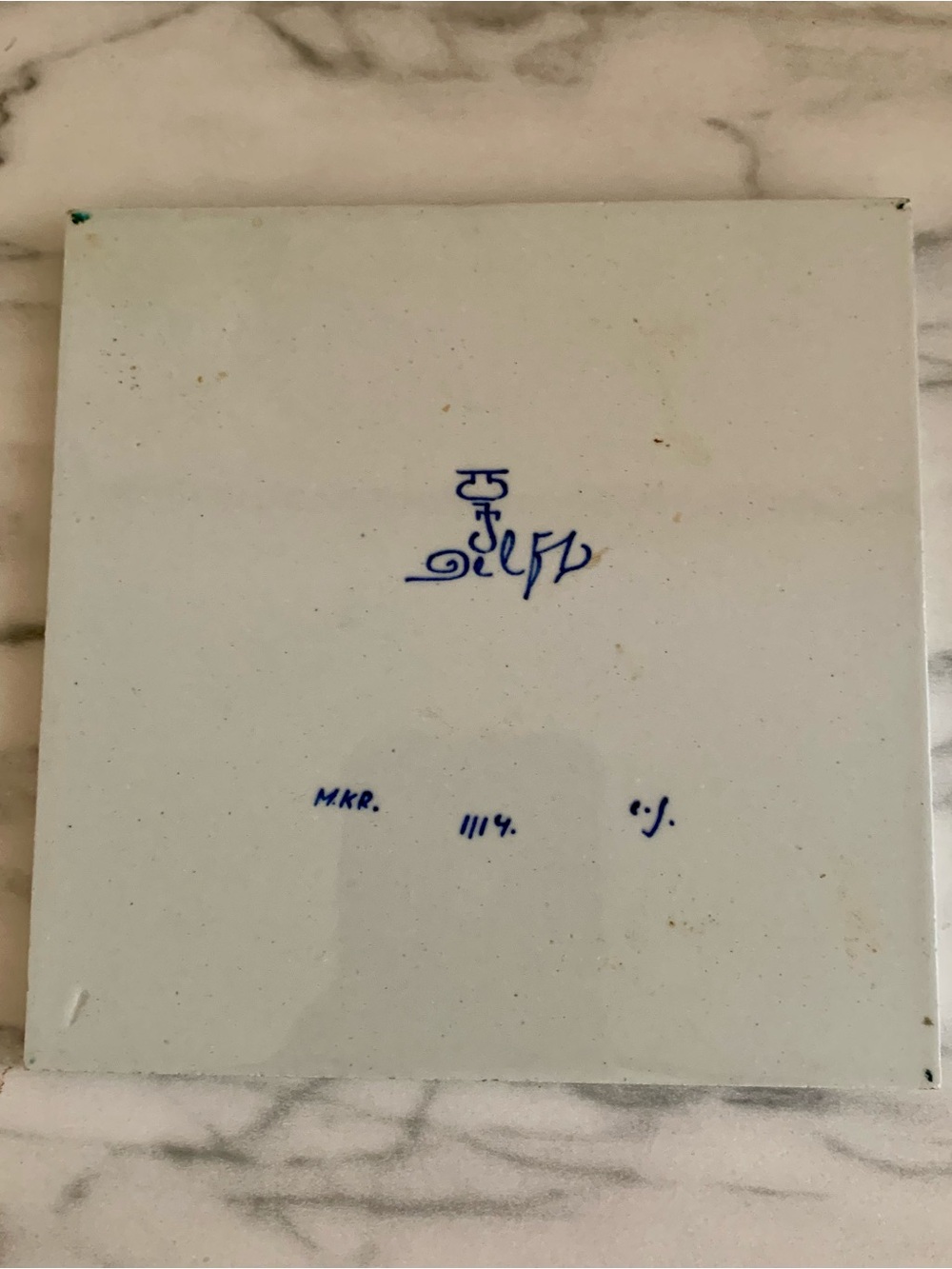 Delft Blue Sailboat Ceramic Tile Art 4X4 - Picture 4 of 4